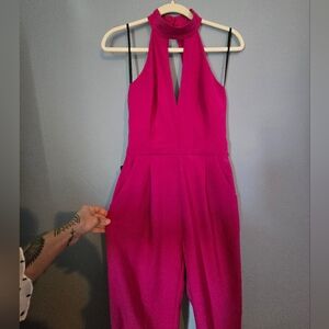 Bebe Magenta Jumpsuit